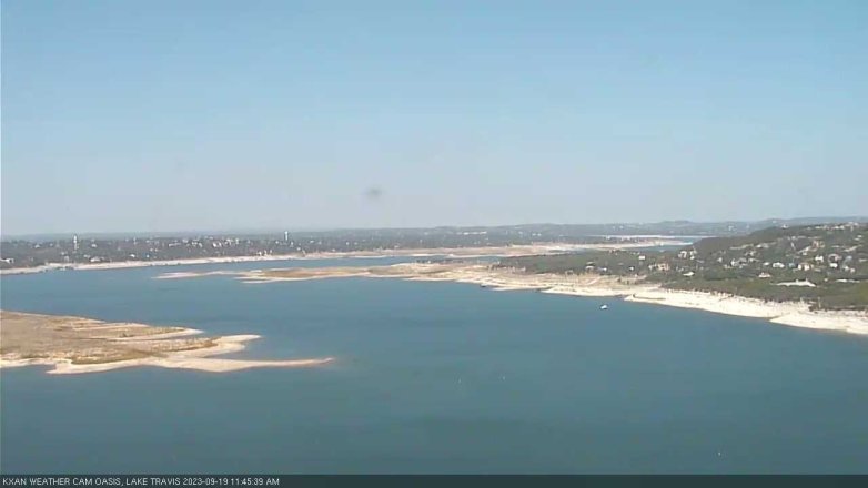 Lake Travis webcam, September 19, 2023 11:45 AM CT