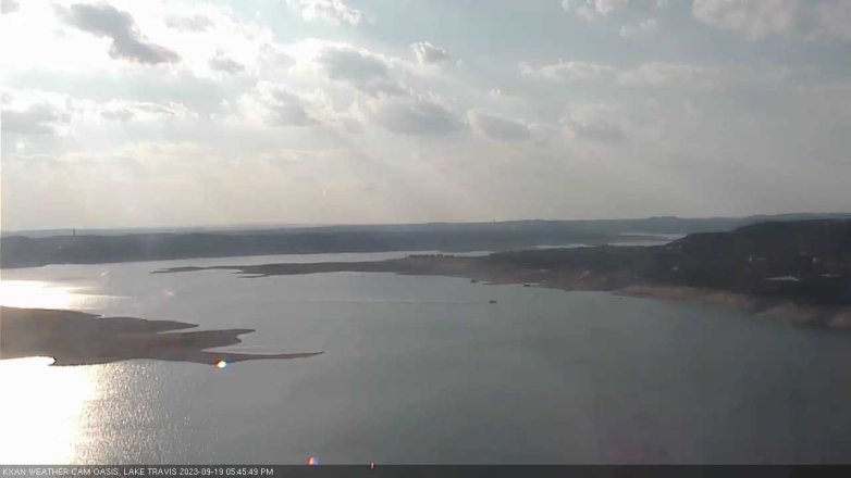 Lake Travis webcam, September 19, 2023 5:45 PM CT