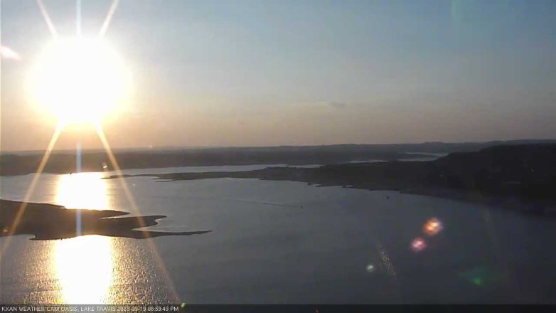 Lake Travis webcam, September 19, 2023 7:00 PM CT
