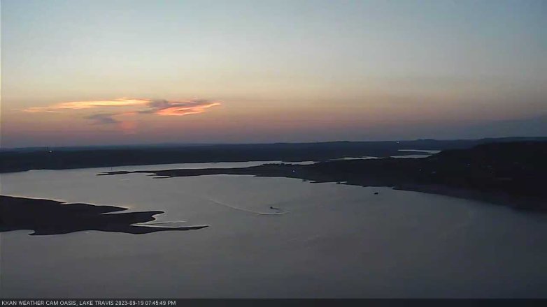Lake Travis webcam, September 19, 2023 7:45 PM CT