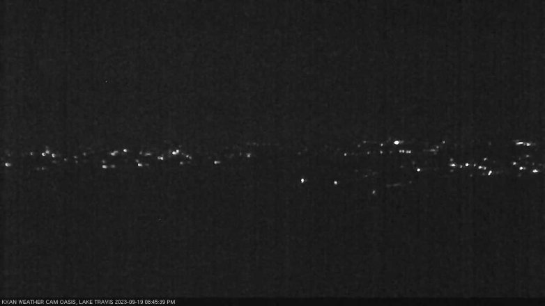 Lake Travis webcam, September 19, 2023 8:45 PM CT