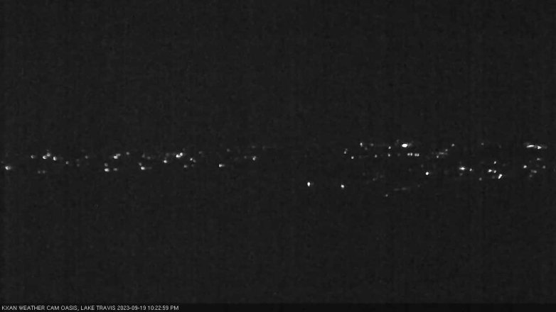 Lake Travis webcam, September 19, 2023 10:25 PM CT