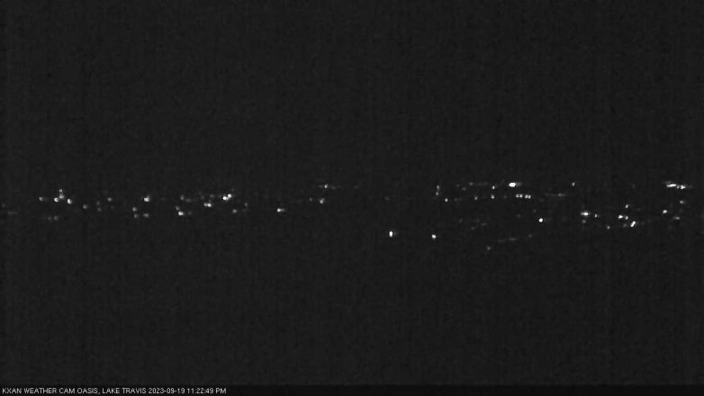 Lake Travis webcam, September 19, 2023 11:25 PM CT