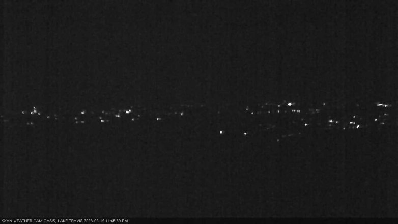 Lake Travis webcam, September 19, 2023 11:45 PM CT