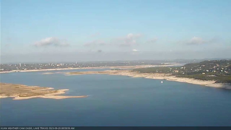 Lake Travis webcam, September 20, 2023 9:00 AM CT