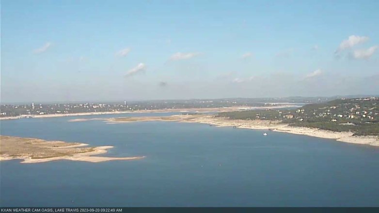 Lake Travis webcam, September 20, 2023 9:25 AM CT