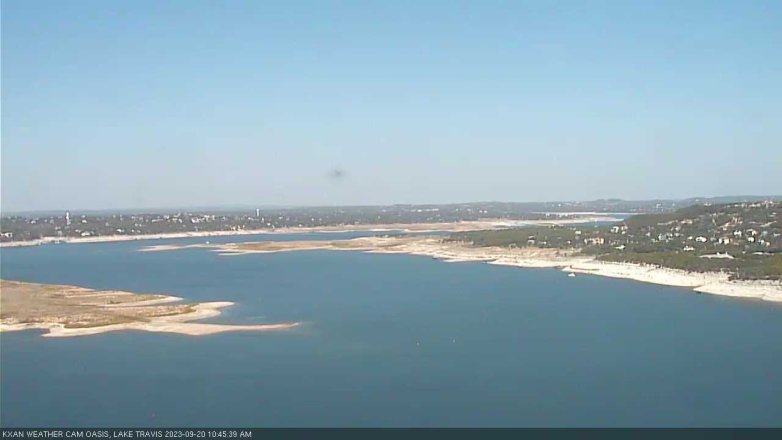Lake Travis webcam, September 20, 2023 10:45 AM CT