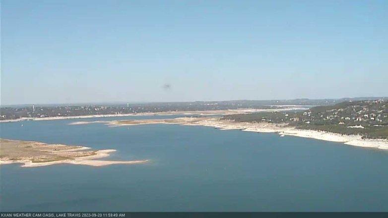 Lake Travis webcam, September 20, 2023 12:00 PM CT