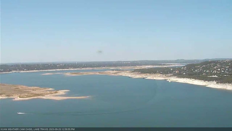 Lake Travis webcam, September 20, 2023 1:00 PM CT