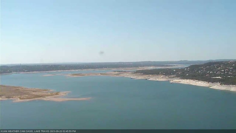 Lake Travis webcam, September 20, 2023 2:45 PM CT