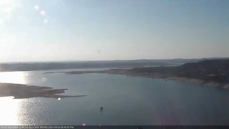 Lake Travis webcam, September 20, 2023 5:45 PM CT