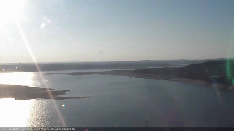Lake Travis webcam, September 20, 2023 6:00 PM CT