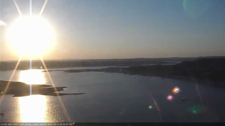 Lake Travis webcam, September 20, 2023 7:00 PM CT