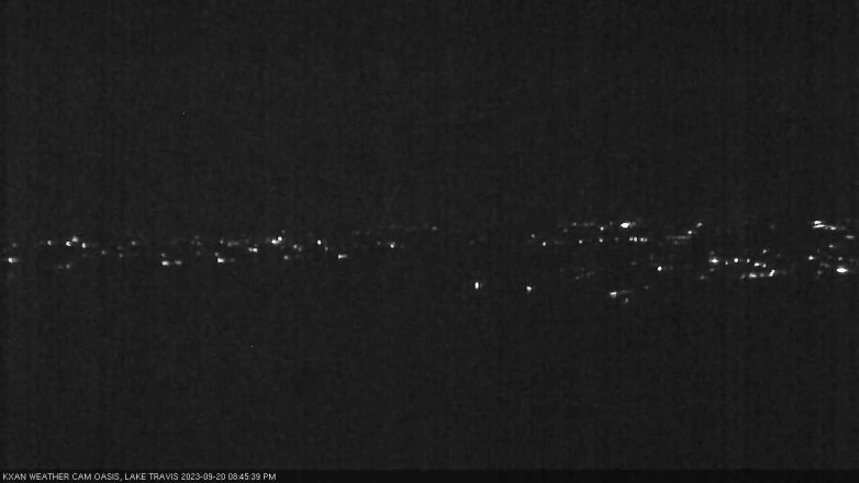 Lake Travis webcam, September 20, 2023 8:45 PM CT