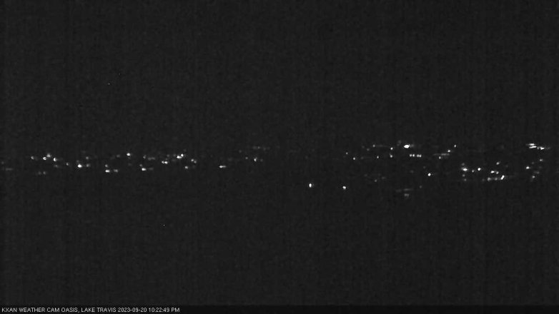 Lake Travis webcam, September 20, 2023 10:25 PM CT