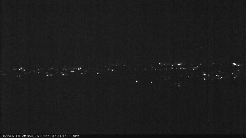 Lake Travis webcam, September 20, 2023 11:00 PM CT