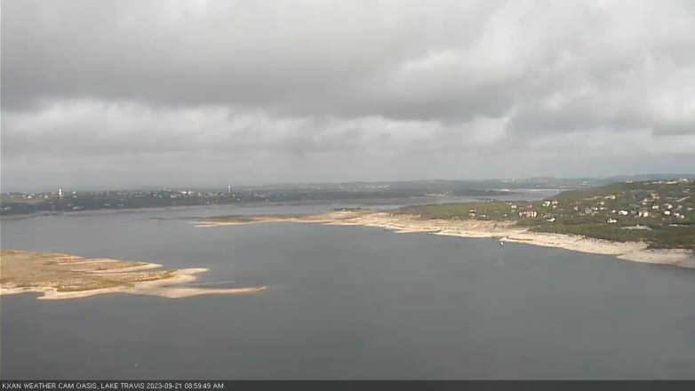Lake Travis webcam, September 21, 2023 9:00 AM CT