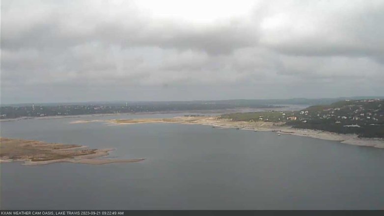 Lake Travis webcam, September 21, 2023 9:25 AM CT