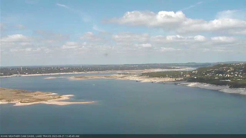 Lake Travis webcam, September 21, 2023 11:45 AM CT