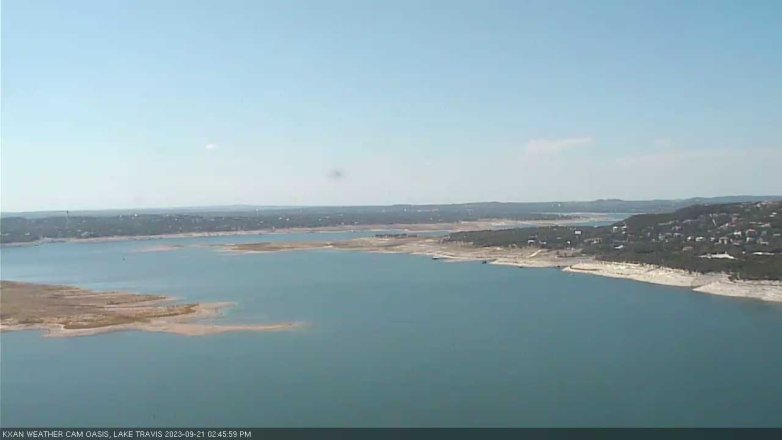 Lake Travis webcam, September 21, 2023 2:45 PM CT