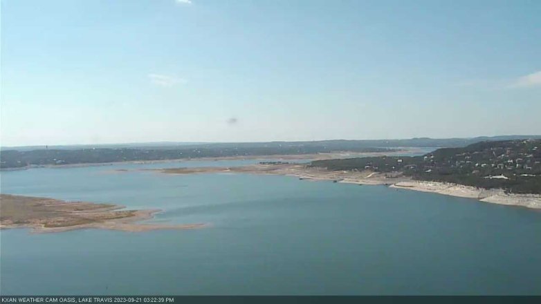 Lake Travis webcam, September 21, 2023 3:25 PM CT