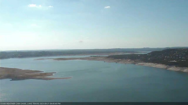 Lake Travis webcam, September 21, 2023 4:45 PM CT