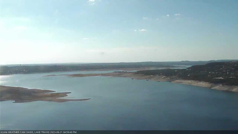 Lake Travis webcam, September 21, 2023 5:00 PM CT