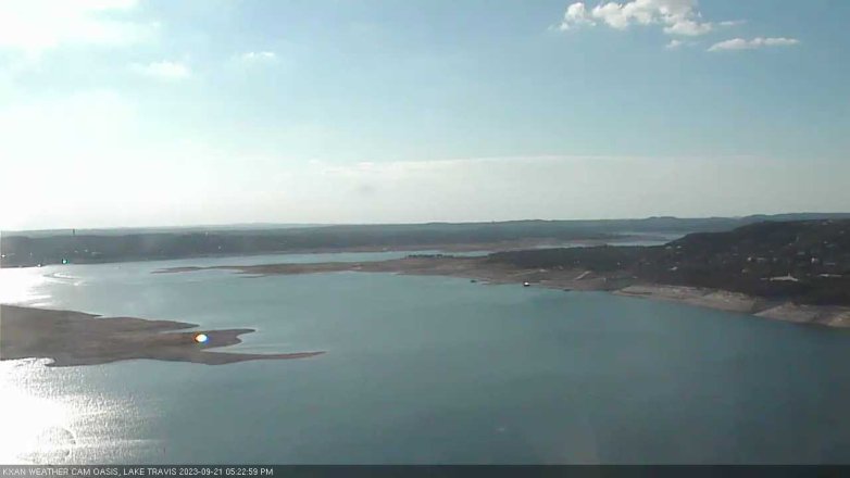 Lake Travis webcam, September 21, 2023 5:25 PM CT