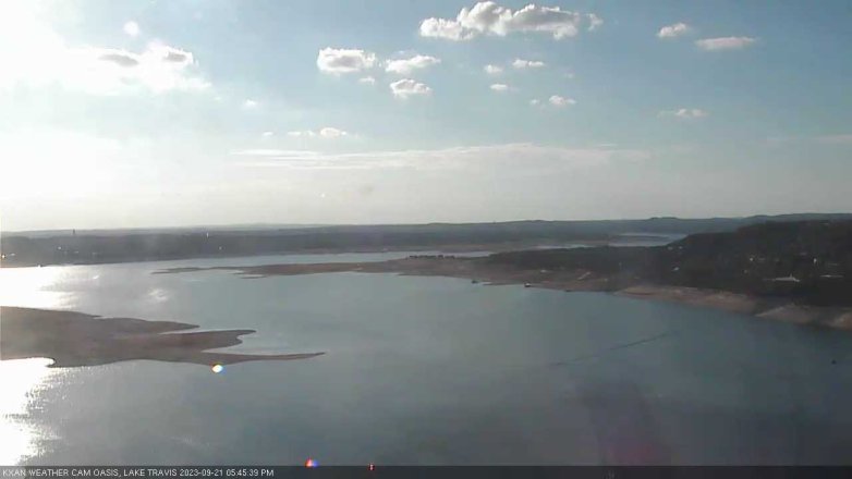 Lake Travis webcam, September 21, 2023 5:45 PM CT