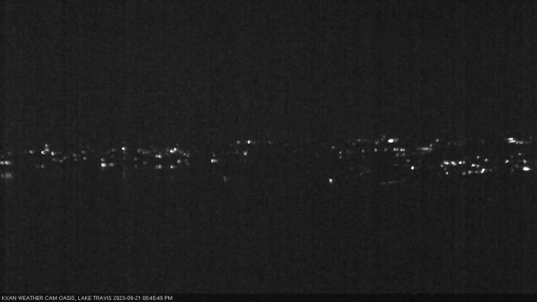 Lake Travis webcam, September 21, 2023 8:45 PM CT