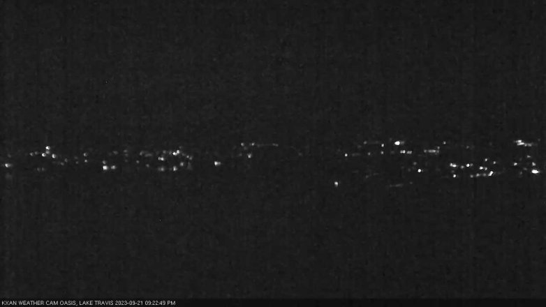 Lake Travis webcam, September 21, 2023 9:25 PM CT