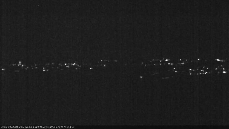 Lake Travis webcam, September 21, 2023 10:00 PM CT