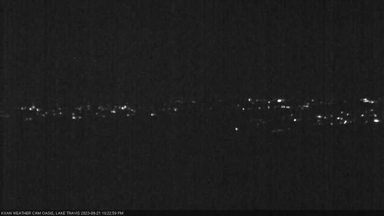 Lake Travis webcam, September 21, 2023 10:25 PM CT