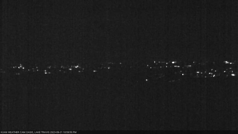 Lake Travis webcam, September 21, 2023 11:00 PM CT