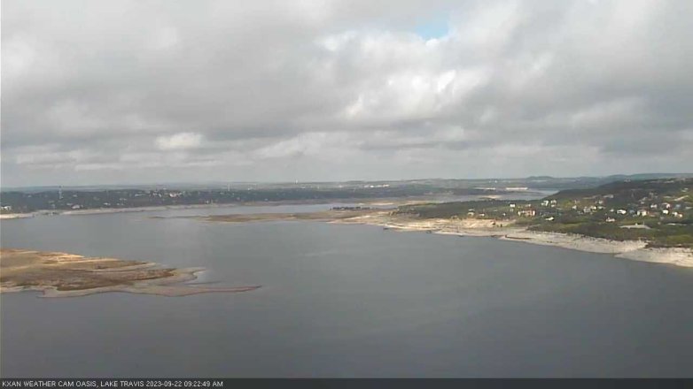 Lake Travis webcam, September 22, 2023 9:25 AM CT