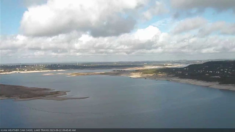 Lake Travis webcam, September 22, 2023 9:45 AM CT