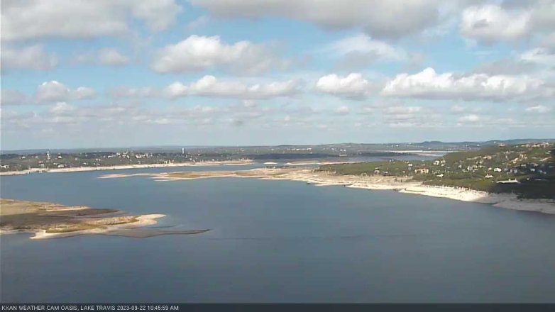 Lake Travis webcam, September 22, 2023 10:45 AM CT