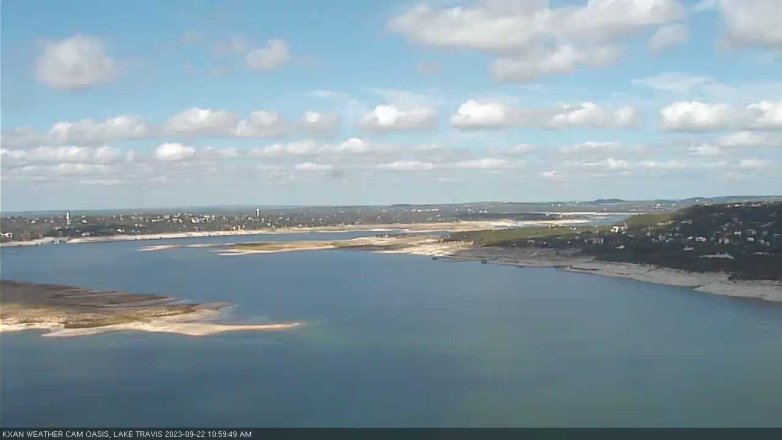Lake Travis webcam, September 22, 2023 11:00 AM CT