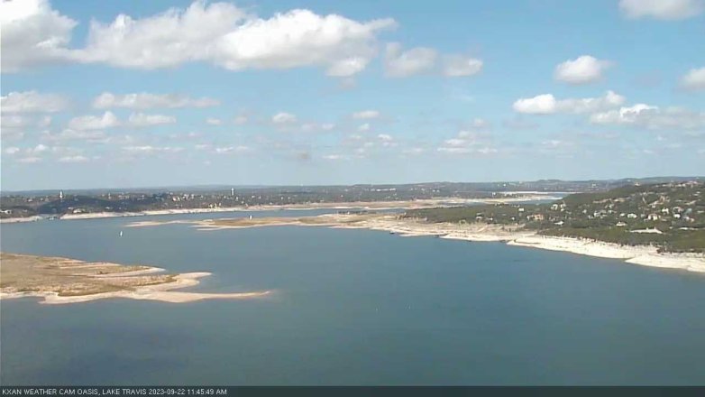 Lake Travis webcam, September 22, 2023 11:45 AM CT