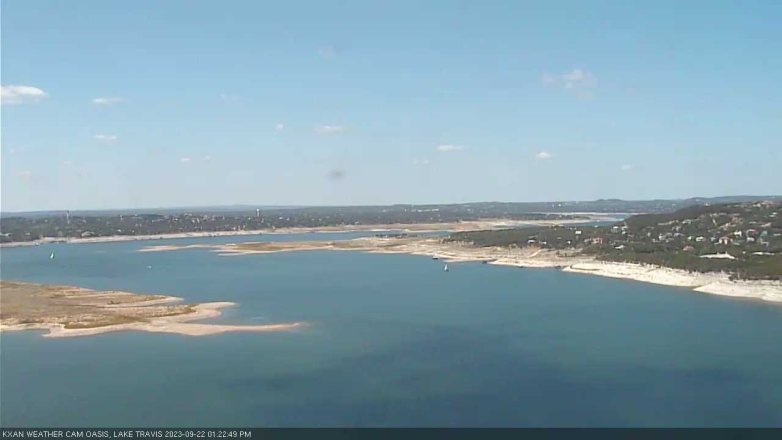 Lake Travis webcam, September 22, 2023 1:25 PM CT