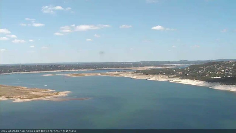 Lake Travis webcam, September 22, 2023 1:45 PM CT