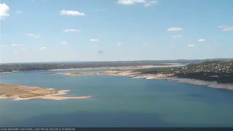 Lake Travis webcam, September 22, 2023 2:00 PM CT