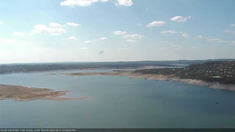 Lake Travis webcam, September 22, 2023 4:00 PM CT
