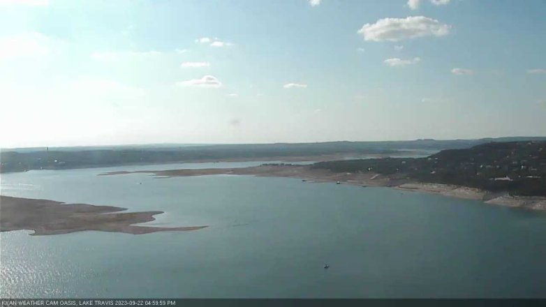 Lake Travis webcam, September 22, 2023 5:00 PM CT