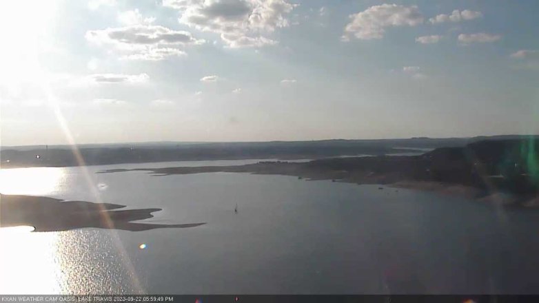Lake Travis webcam, September 22, 2023 6:00 PM CT