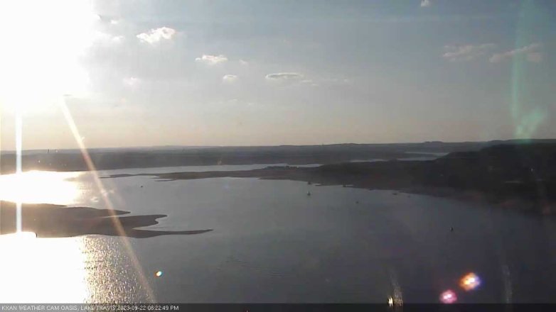 Lake Travis webcam, September 22, 2023 6:25 PM CT