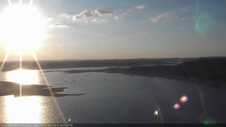 Lake Travis webcam, September 22, 2023 6:45 PM CT