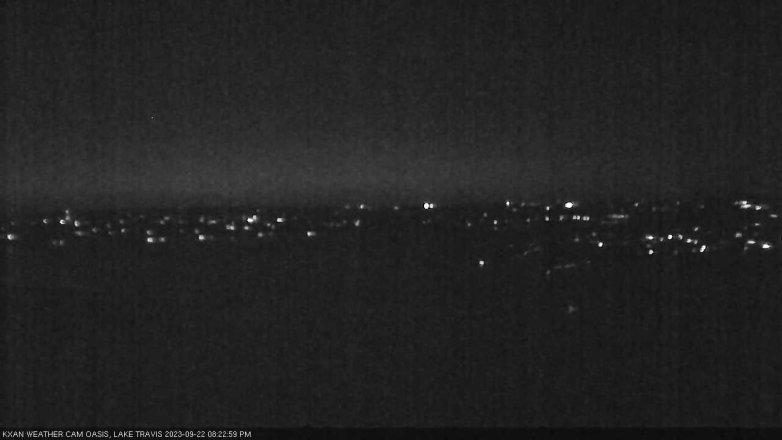 Lake Travis webcam, September 22, 2023 8:25 PM CT
