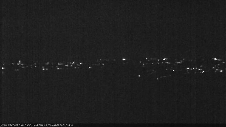 Lake Travis webcam, September 22, 2023 9:00 PM CT