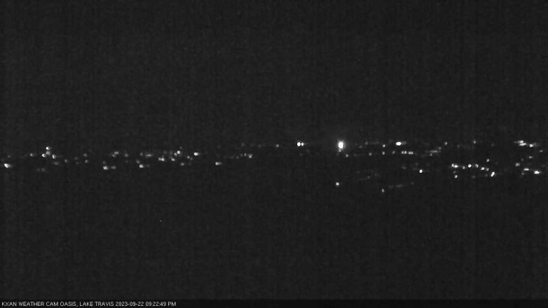 Lake Travis webcam, September 22, 2023 9:25 PM CT